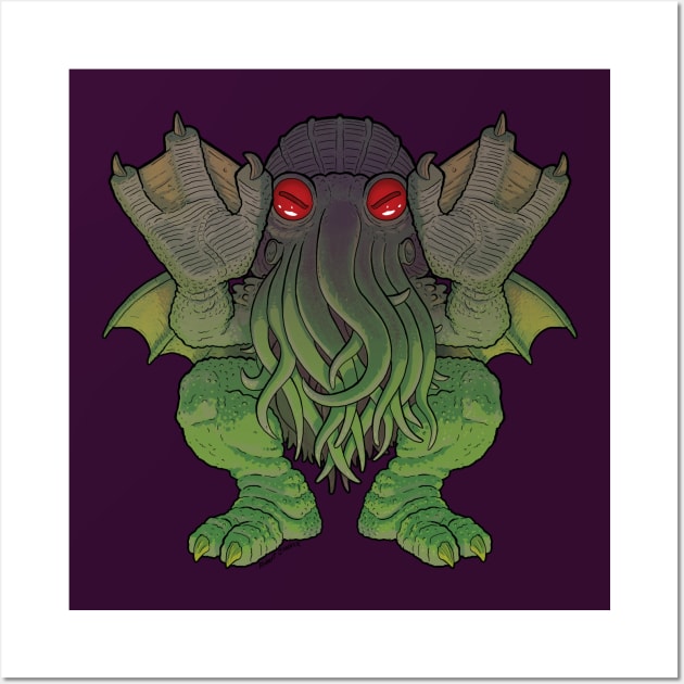 Cthulhu The Great Old One Wall Art by JENNEX